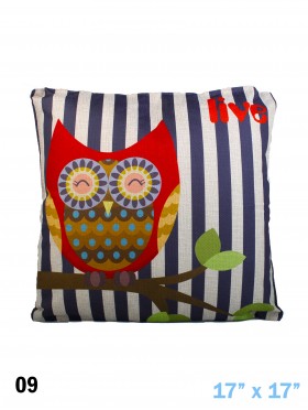 OWL PRINT CUSHION & FILLER